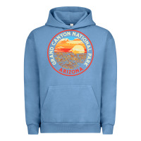 Pigment Pebble Blue Vintage Grand Canyon National Park Retro 80s Graphic Urban Hoodie - longCreatives