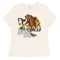 Bone Free Dad hugs Ladies Tee - NancyCooperArtShop