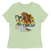 Matcha Free Dad hugs Ladies Tee - NancyCooperArtShop