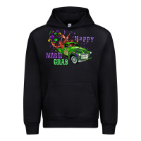 Black mardi gras with truck Urban Hoodie - AdoDesignShop