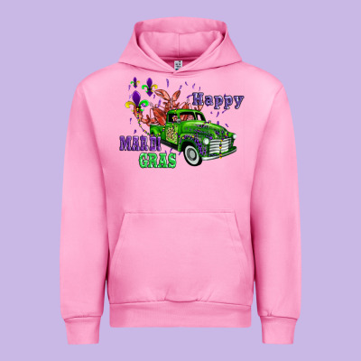 Mardi Gras With Truck Urban Hoodie Designed By Adodesignshop