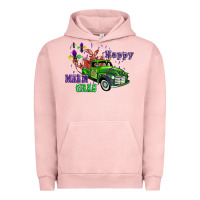 Pigment Salmon mardi gras with truck Urban Hoodie - AdoDesignShop