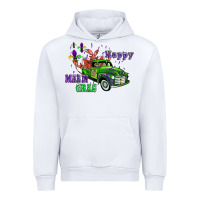 White mardi gras with truck Urban Hoodie - AdoDesignShop