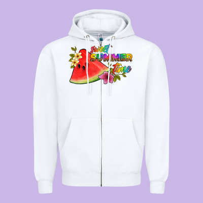 Sweet Summer Time Zipper Hoodie Designed By Artiststas