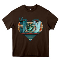Chocolate Brown Joy Christmas Heavy Core Tee - Bettercallsaul