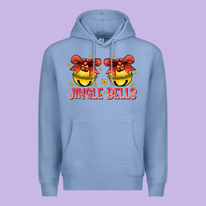 Jingle Bells Premium Hoodie Designed By Cowhidedigitalart