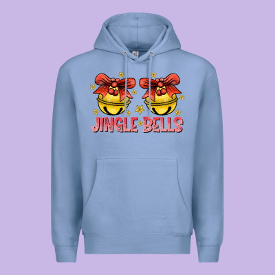 Jingle Bells Premium Hoodie Designed By Cowhidedigitalart