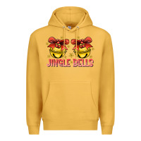 Mustard Jingle Bells Premium Hoodie - CowhideDigitalArt