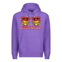 Purple Jingle Bells Premium Hoodie - CowhideDigitalArt