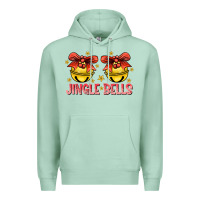 Seafoam Jingle Bells Premium Hoodie - CowhideDigitalArt