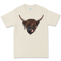 Bone Black highland cow Premium Tee - RanaPortraitStore
