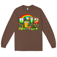 Chestnut wine glasses st. patricks Long Sleeve Tee - OliviaCreatesArt