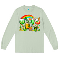 Matcha wine glasses st. patricks Long Sleeve Tee - OliviaCreatesArt