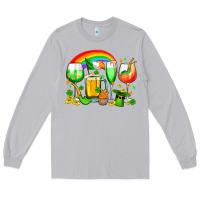 Moon Dust wine glasses st. patricks Long Sleeve Tee - OliviaCreatesArt
