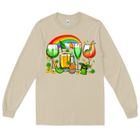 Mushroom wine glasses st. patricks Long Sleeve Tee - OliviaCreatesArt