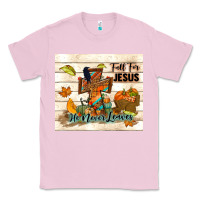 Bubblegum Pink fall for jesus he never leaves Classic Tee - TumblerDesignByShophia