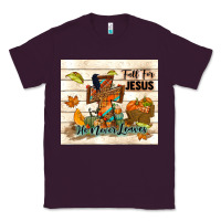 Plum fall for jesus he never leaves Classic Tee - TumblerDesignByShophia