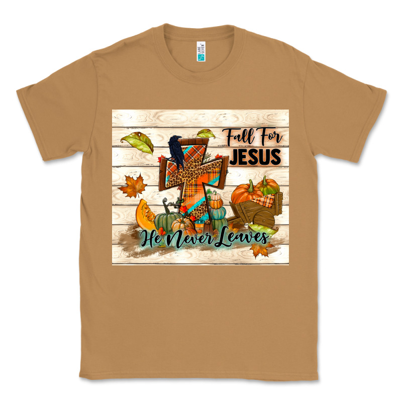 Fall For Jesus He Never Leaves Classic Tee by TumblerDesignByShophia | Teevron