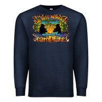Navy the best memories are made around the campfire camping Premium Sweatshirt - BarkalooDesign