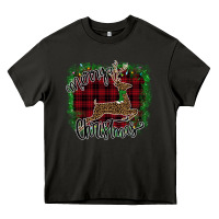 Asphalt Merry Christmas Deer Heavy Core Tee - Bettercallsaul