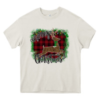 Cream Merry Christmas Deer Heavy Core Tee - Bettercallsaul