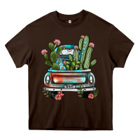 Chocolate Brown farm truck, Heavy Core Tee - JahusDesignShop