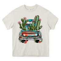 Cream farm truck, Heavy Core Tee - JahusDesignShop