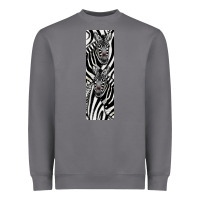 Storm Zebra Heavyweight Sweatshirt - LillyAllenDesigns