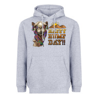 Heather Grey happy hump day camel Heavyweight Hoodie - BarkalooDesign
