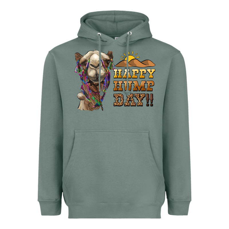 Happy Hump Day Camel Heavyweight Hoodie by BarkalooDesign | Teevron