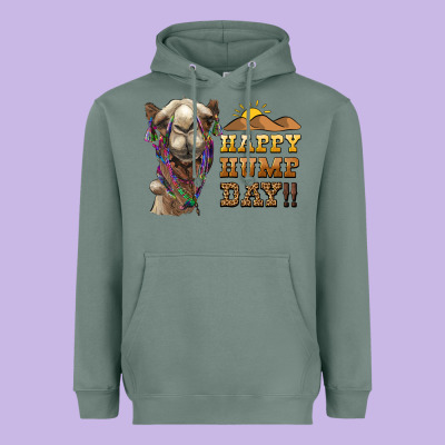 Happy Hump Day Camel Heavyweight Hoodie Designed By Barkaloodesign