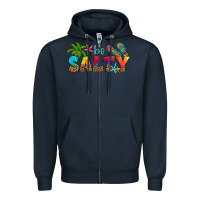 Navy be salty Zipper Hoodie - Artiststas