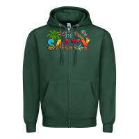 Sports Green be salty Zipper Hoodie - Artiststas