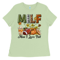 Matcha Milf Man I Love Fall Ladies Tee - texasbilliewilder
