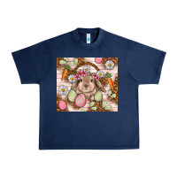 Navy Easter Bunny tumbler Easter Day Urban Heavy Tee - HowdyJamesFarm