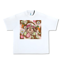 White Easter Bunny tumbler Easter Day Urban Heavy Tee - HowdyJamesFarm