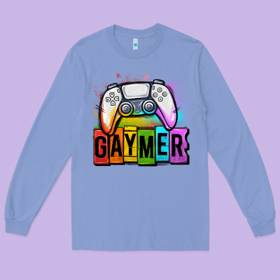 Gaymer Lgbtq Gaming Long Sleeve Tee Designed By Oliviacreatesart