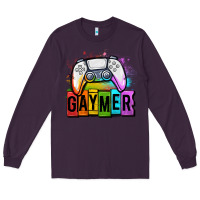 Plum gaymer lgbtq gaming Long Sleeve Tee - OliviaCreatesArt