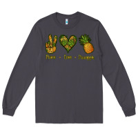 Smoke Peace Love Pineapple Long Sleeve Tee - Jasminsmagicworld