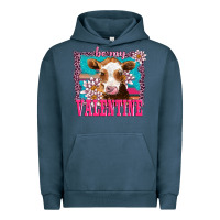 Pigment Midnight Navy be my valentine with guarnsey Urban Hoodie - AdoDesignShop