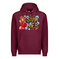 Burgundy sweet summer time Premium Hoodie - CowhideDigitalArt
