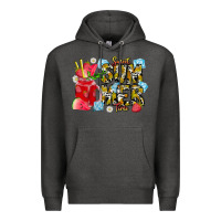Charcoal Heather sweet summer time Premium Hoodie - CowhideDigitalArt