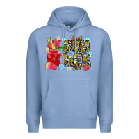 Colony Blue sweet summer time Premium Hoodie - CowhideDigitalArt