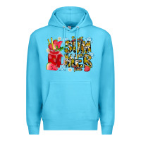 Ocean Blue sweet summer time Premium Hoodie - CowhideDigitalArt