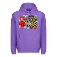 Purple sweet summer time Premium Hoodie - CowhideDigitalArt