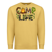 Antique Gold camp life Premium Sweatshirt - BarkalooDesign