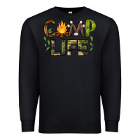 Black camp life Premium Sweatshirt - BarkalooDesign