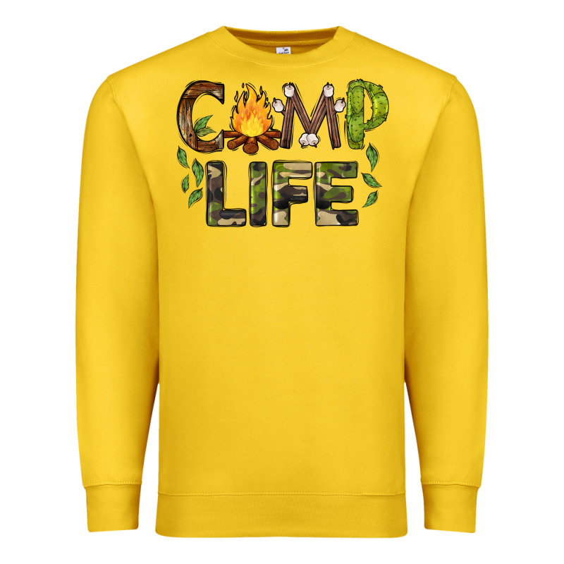 Camp Life Premium Sweatshirt by BarkalooDesign | Teevron