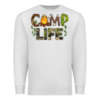 Oatmeal Heather camp life Premium Sweatshirt - BarkalooDesign