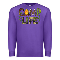 Purple camp life Premium Sweatshirt - BarkalooDesign